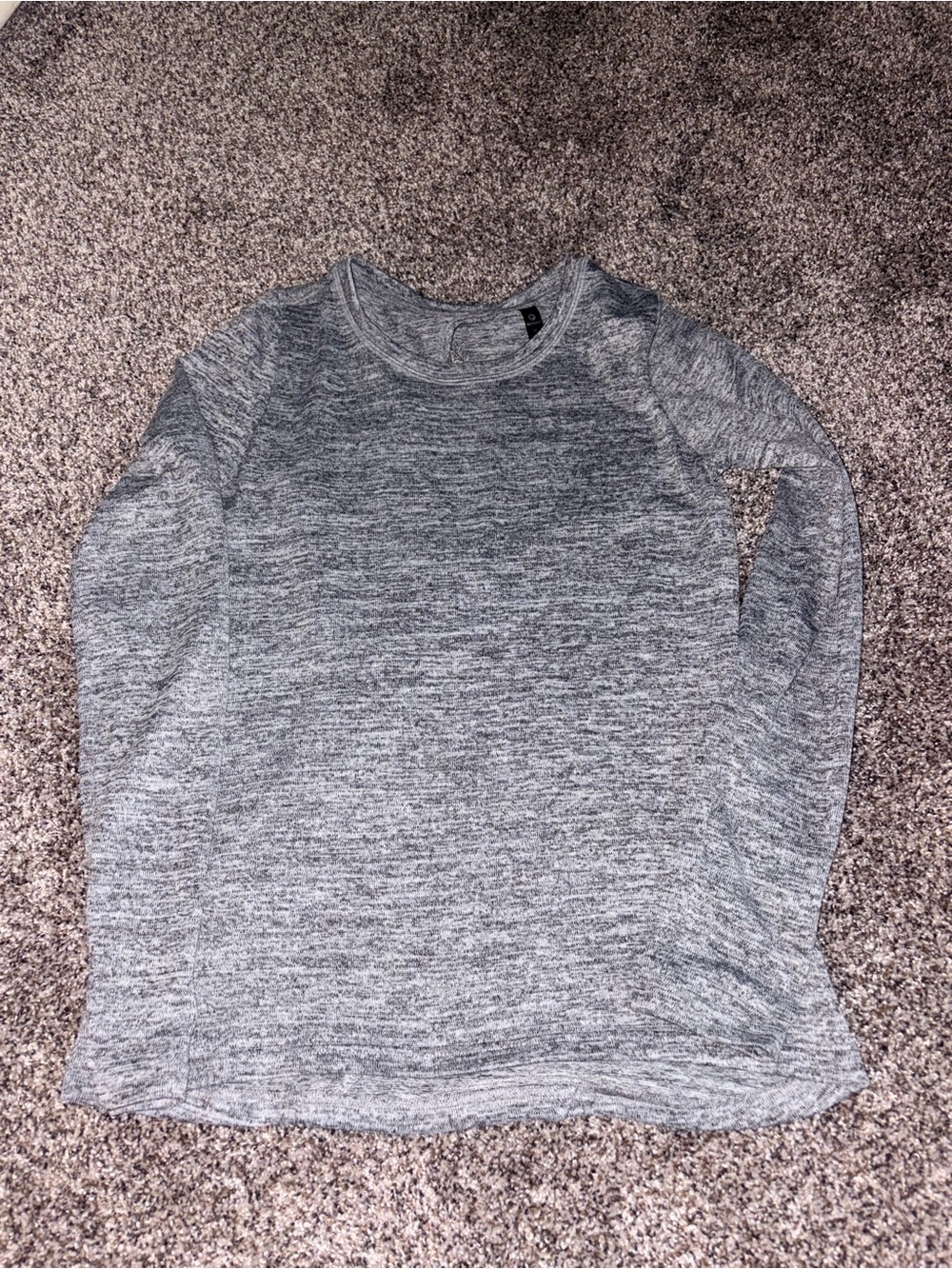 90 Degree By Reflex Gray Marled Long Sleeve Top